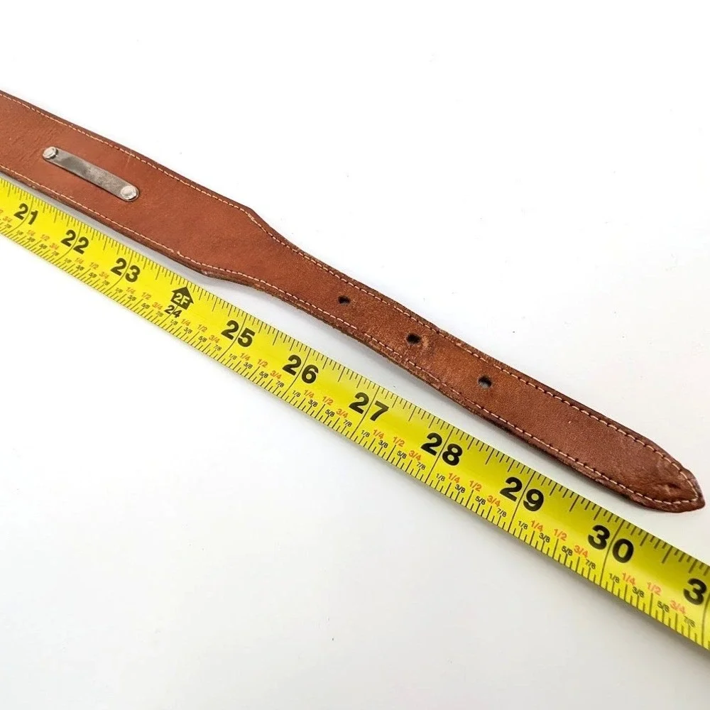 Vintage Neiman Marcus Imported English Saddle Leather Equestrian Belt Size 26